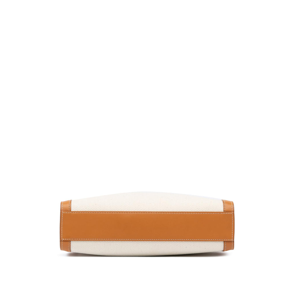 Celine Small Canvas Vertical Cabas Satchel (SHG-a0wvYG)