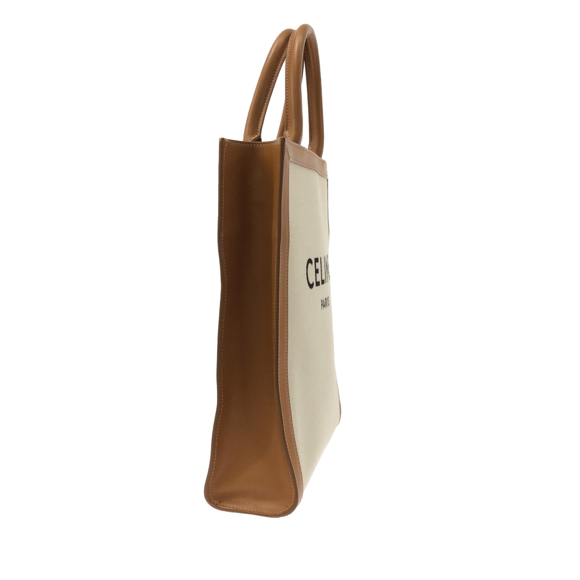 Celine Small Canvas Vertical Cabas Tote (SHG-0RBOk7)