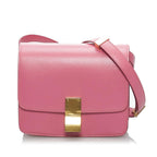 Celine Small Classic Box Leather Crossbody Bag (SHG-34178)