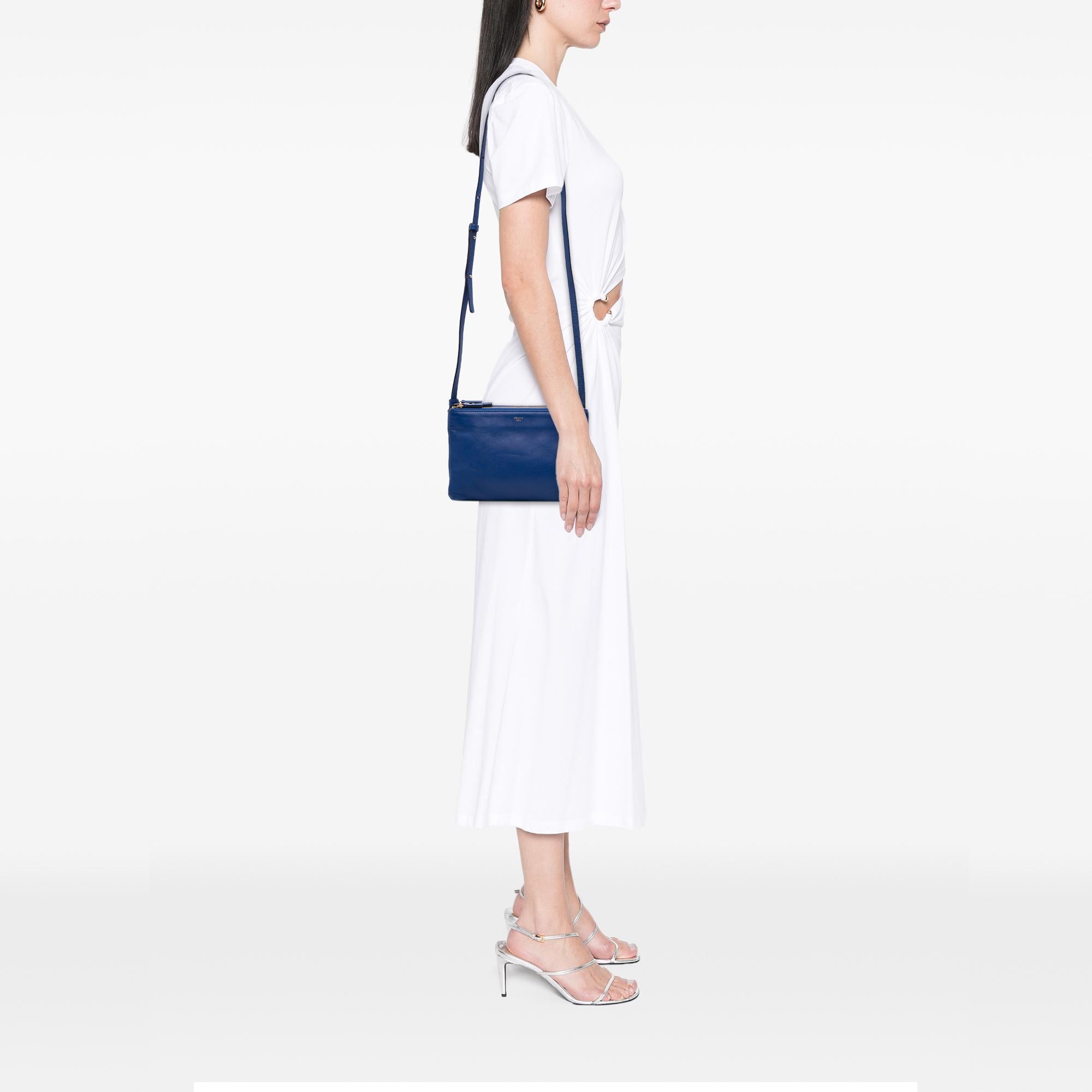 Celine Small Lambskin Trio Crossbody