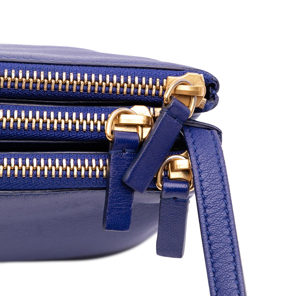 Celine Small Lambskin Trio Crossbody