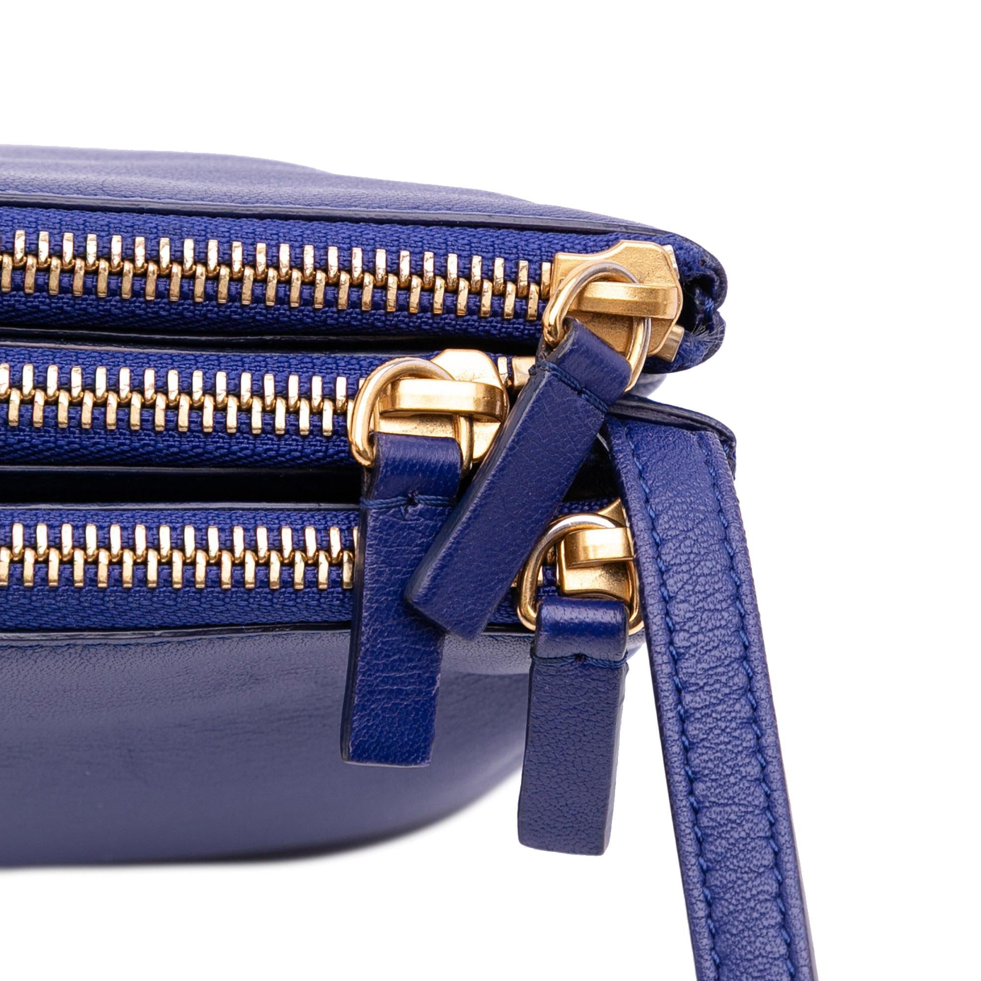 Celine Small Lambskin Trio Crossbody