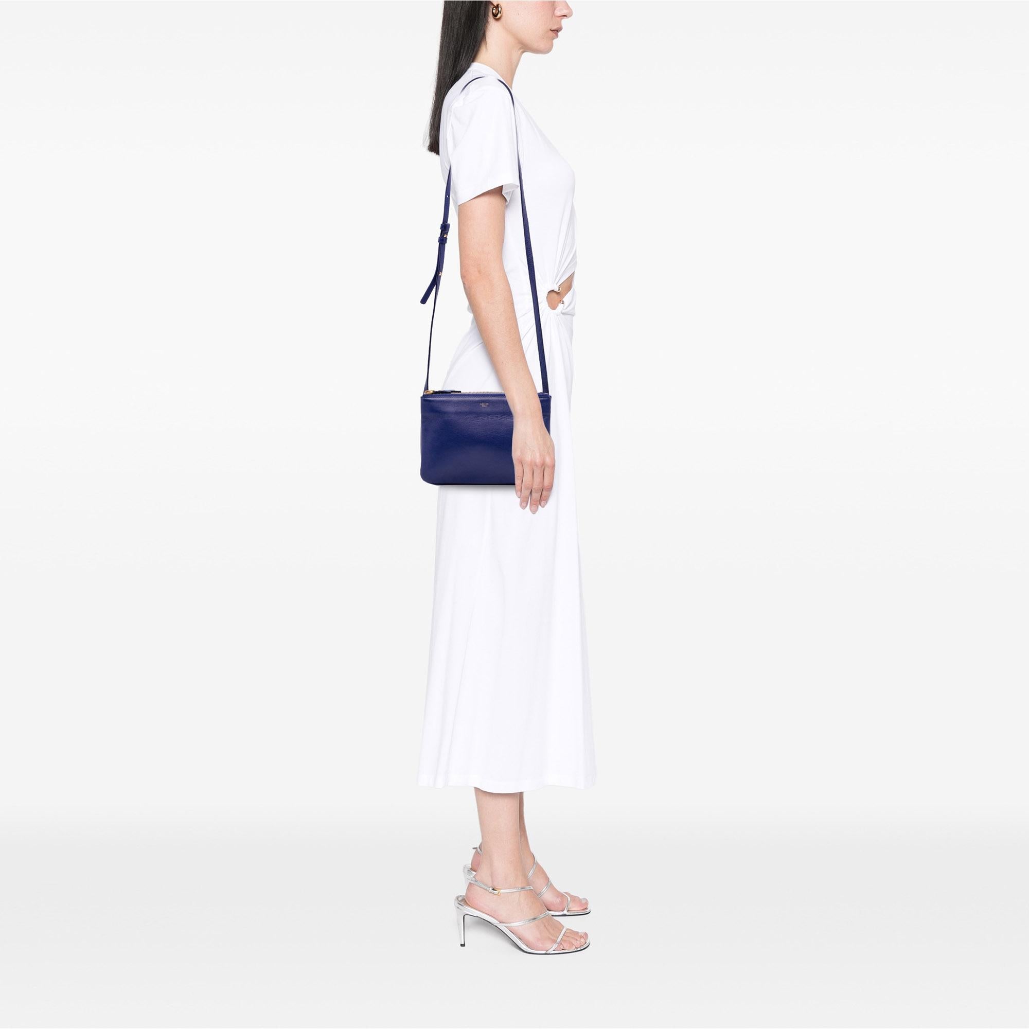 Celine Small Lambskin Trio Crossbody