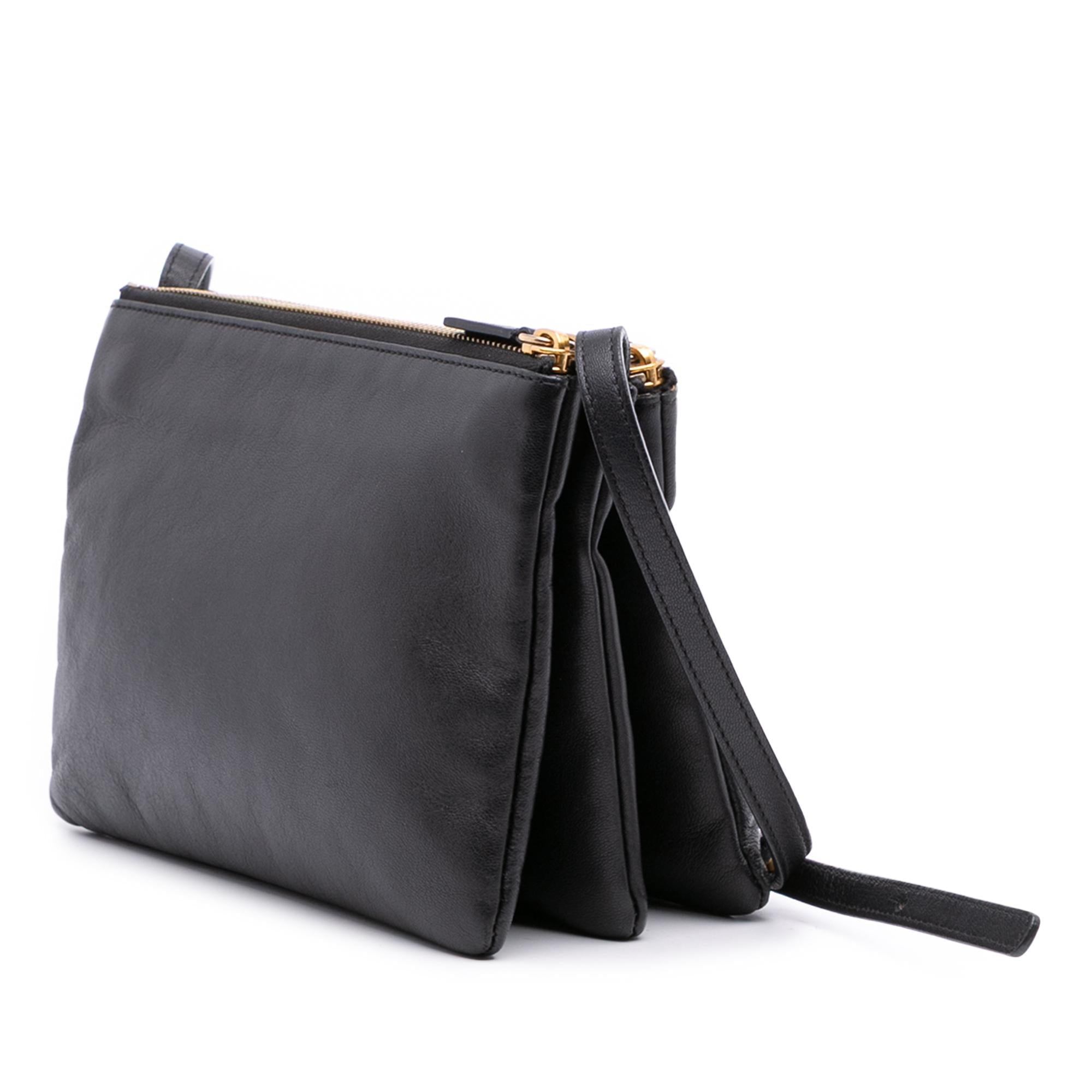 Celine Small Lambskin Trio Crossbody