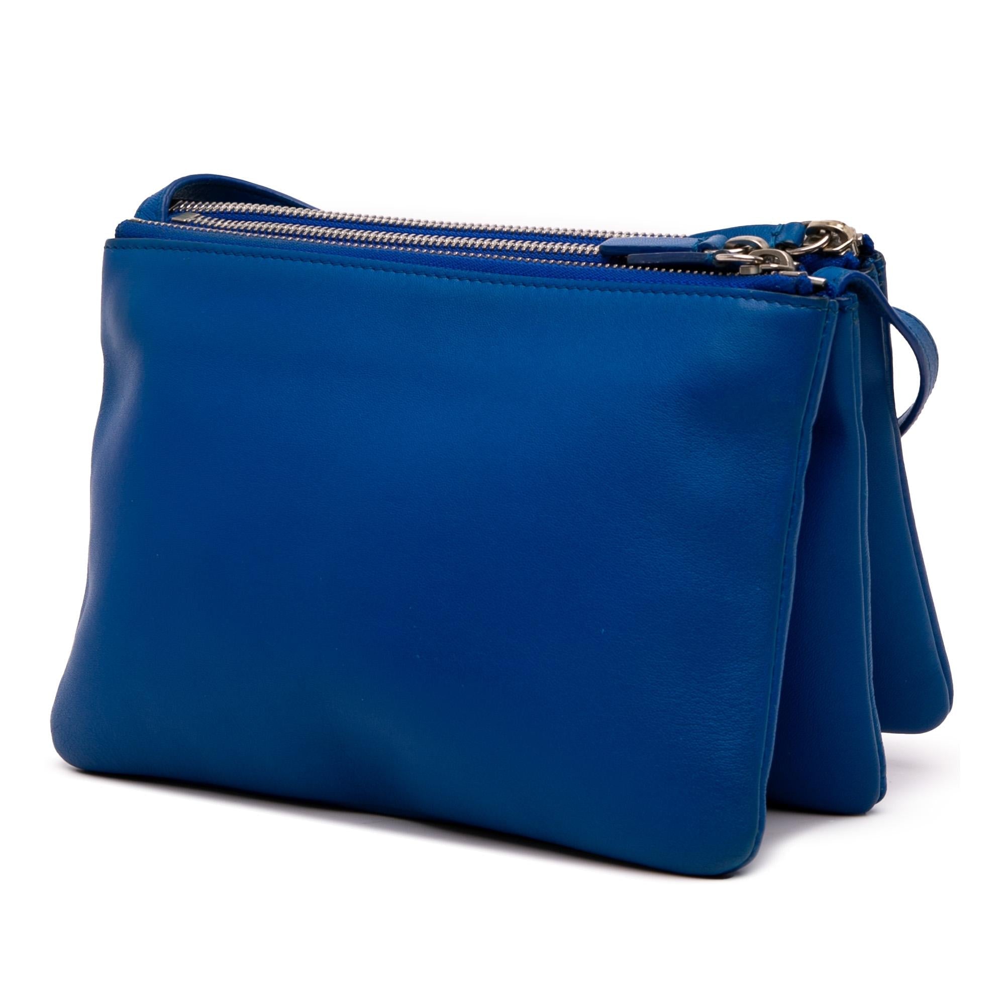 Celine Small Lambskin Trio Crossbody