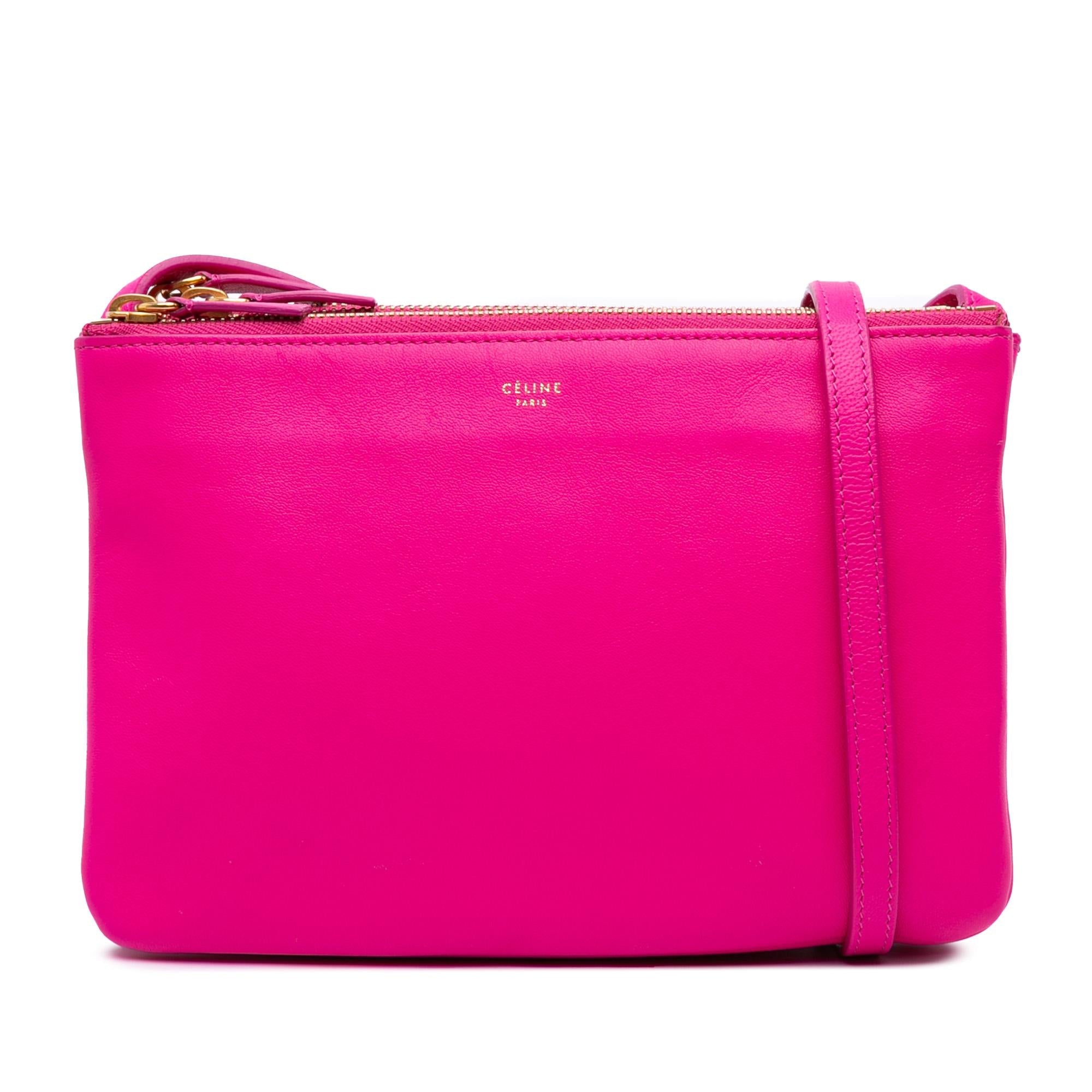 Celine Small Lambskin Trio Crossbody