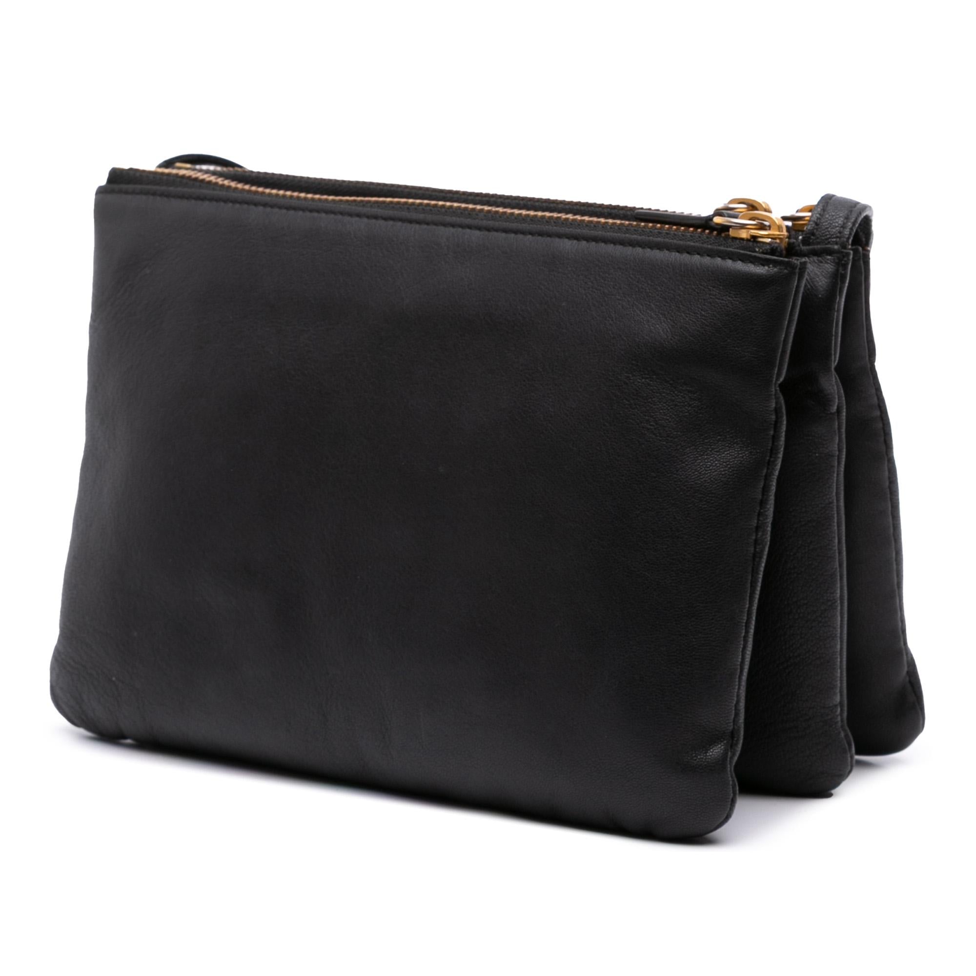 Celine Small Lambskin Trio Crossbody