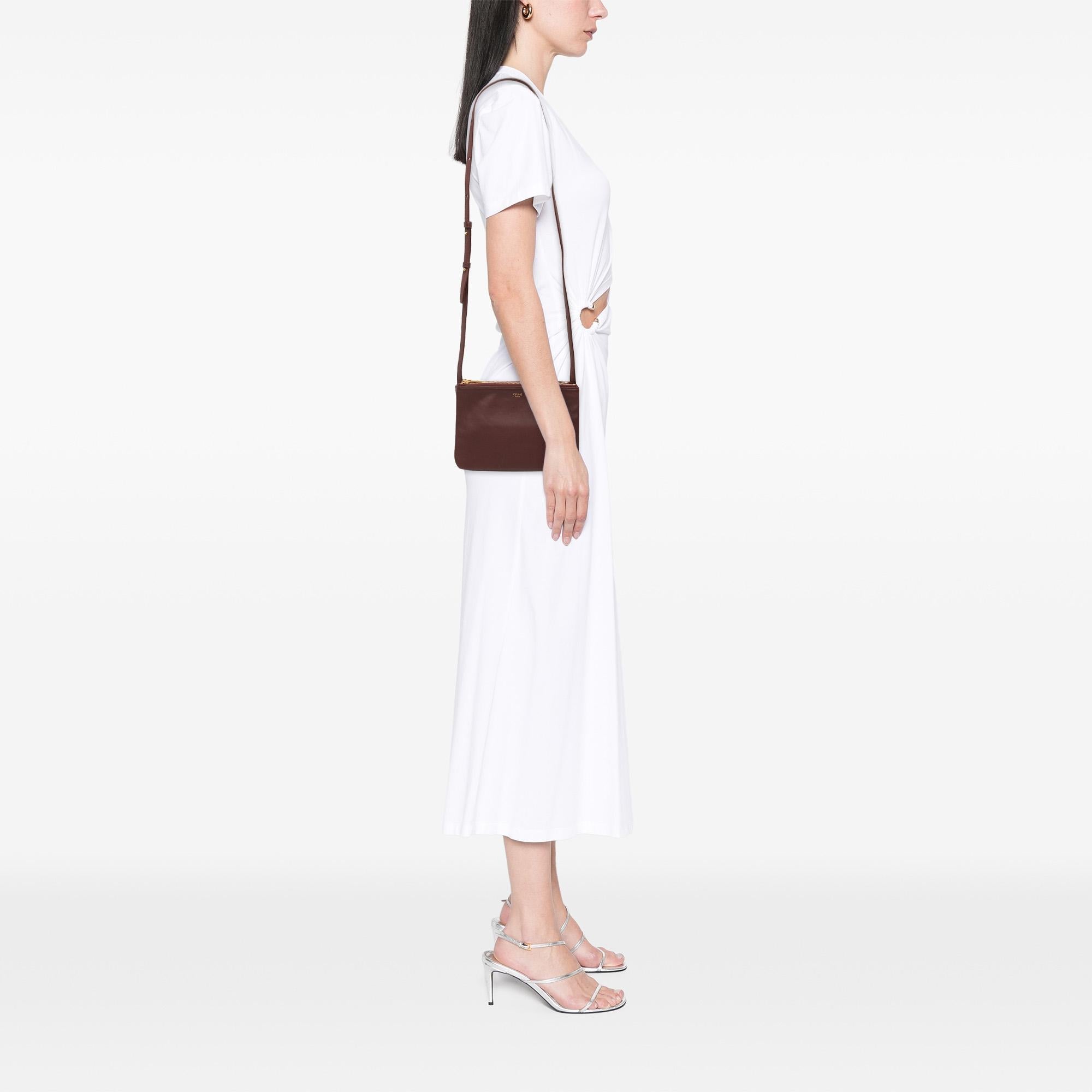 Celine Small Lambskin Trio Crossbody