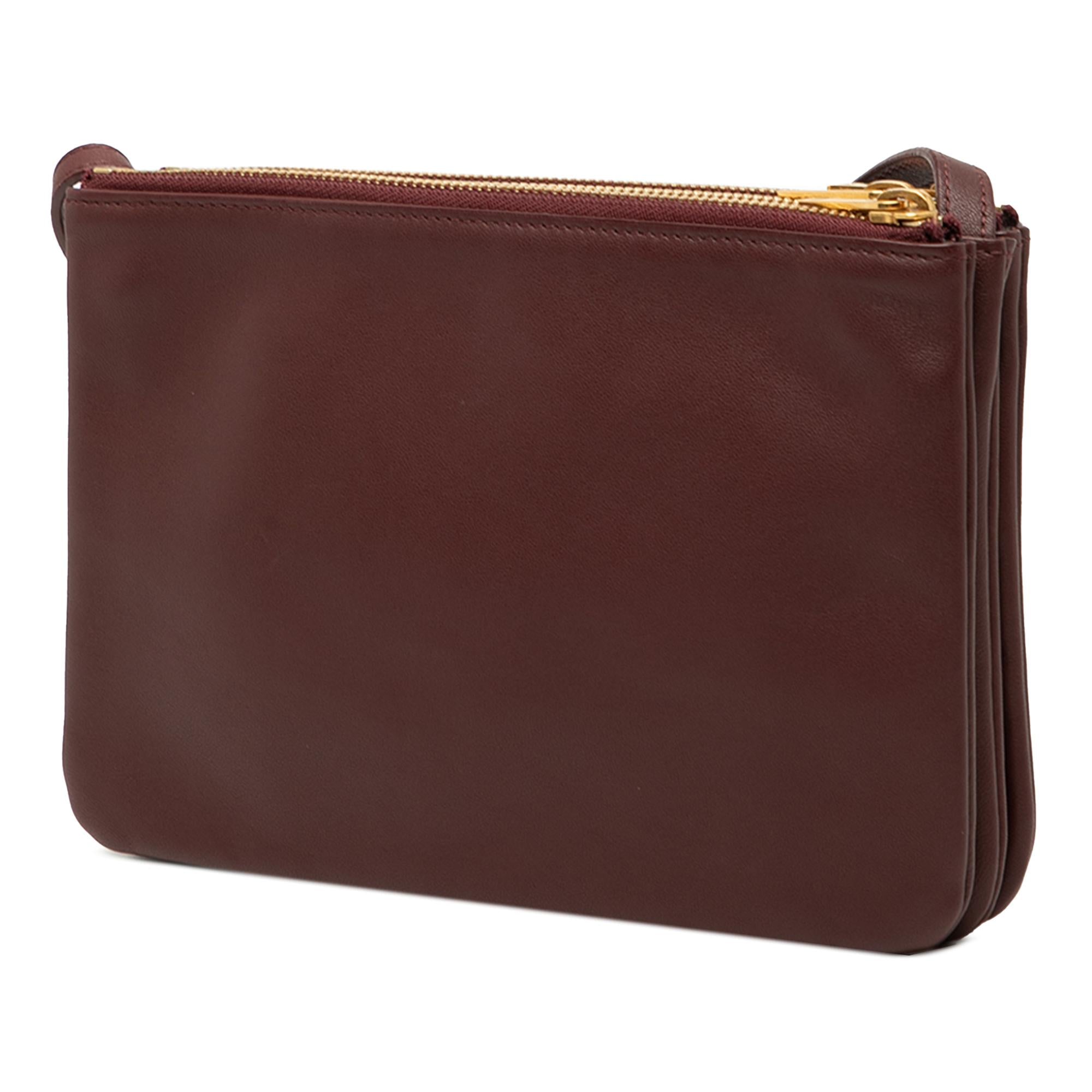 Celine Small Lambskin Trio Crossbody