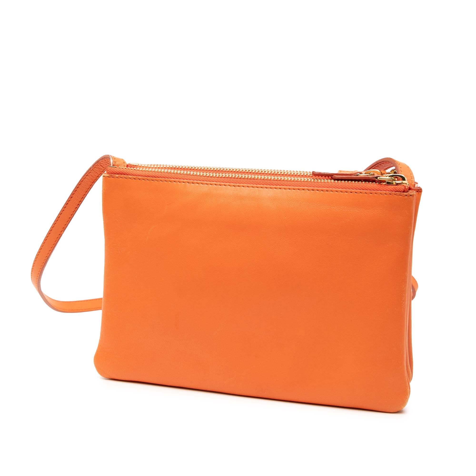 Celine Small Lambskin Trio Crossbody