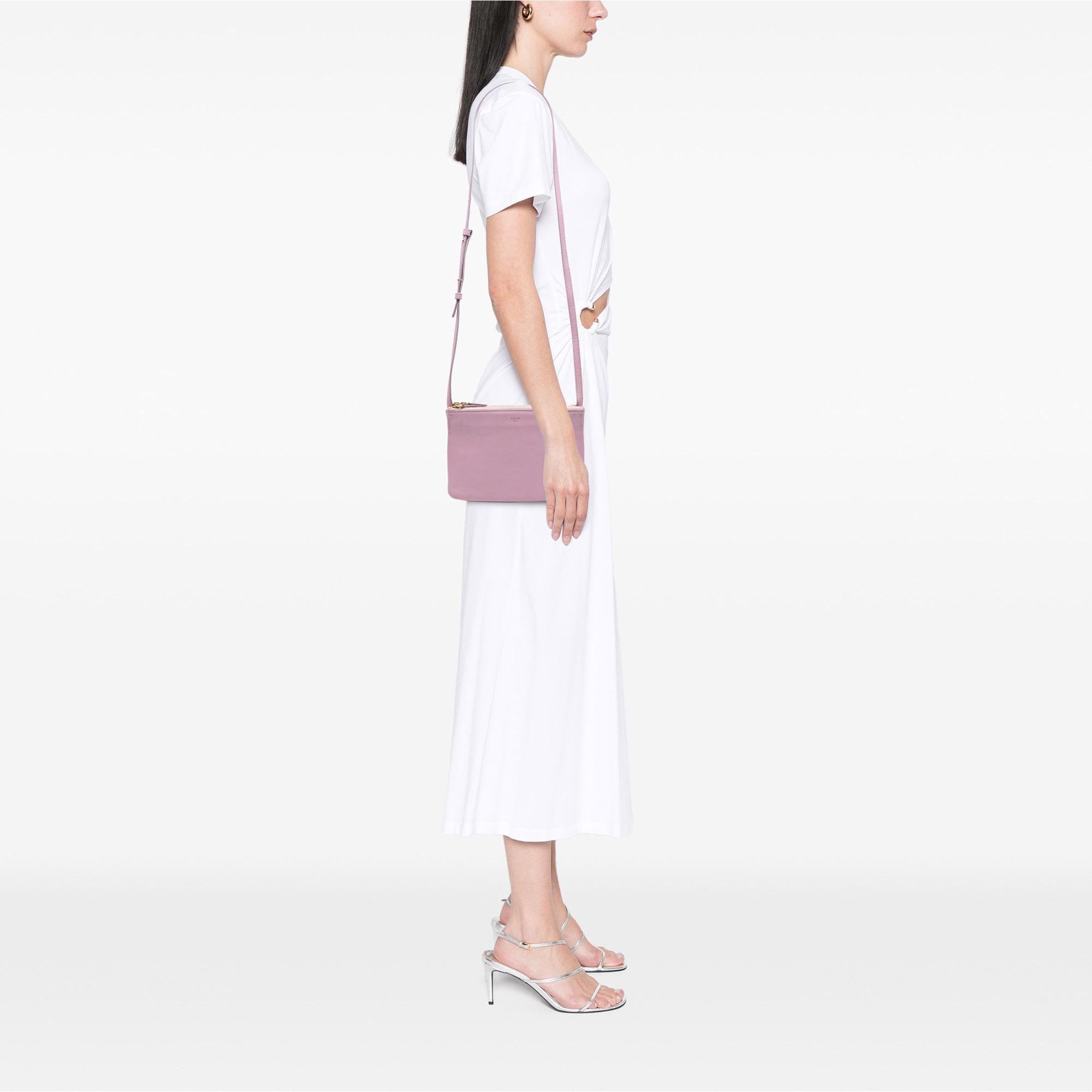 Celine Small Lambskin Trio Crossbody