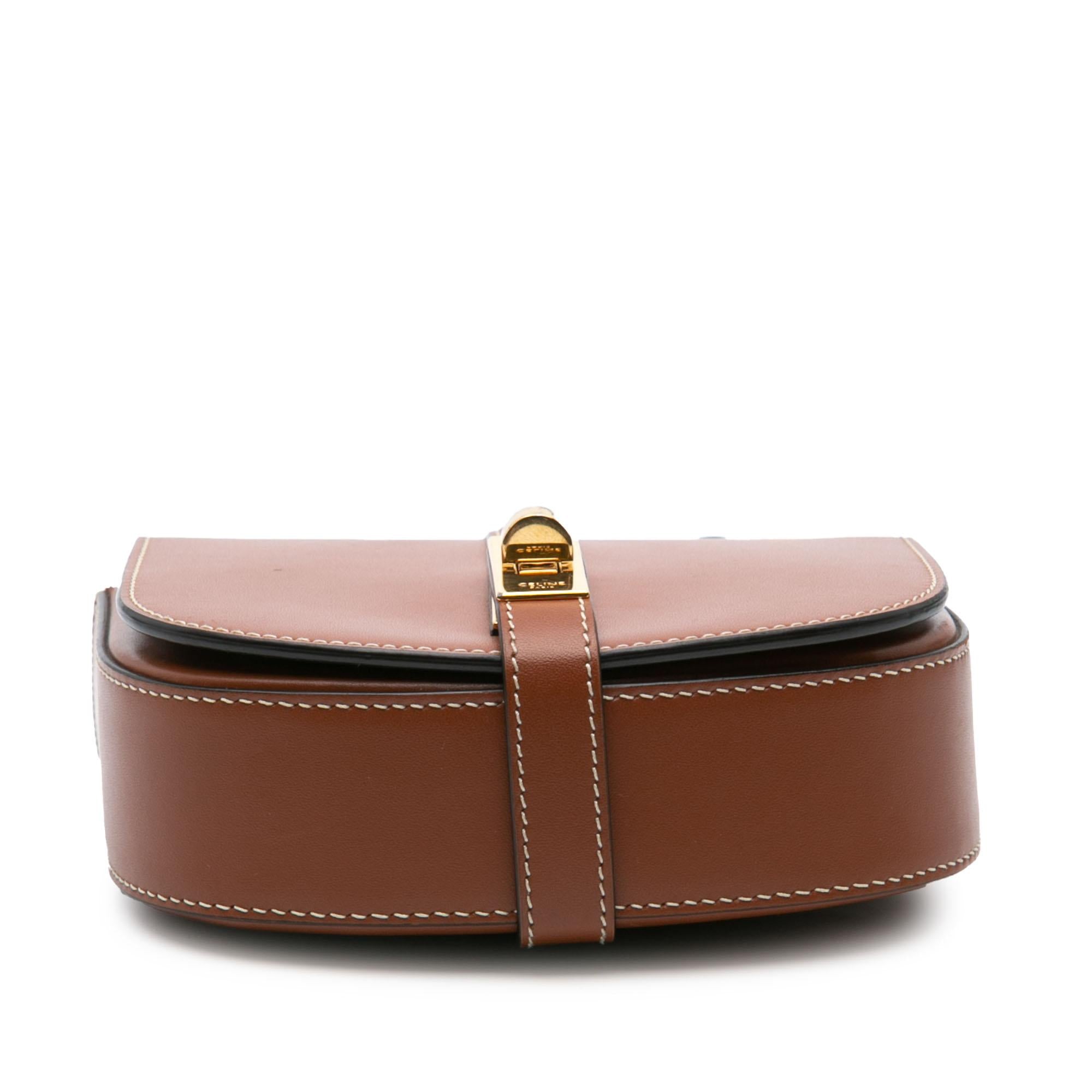 Celine Small Leather Besace 16 Wallet On Chain