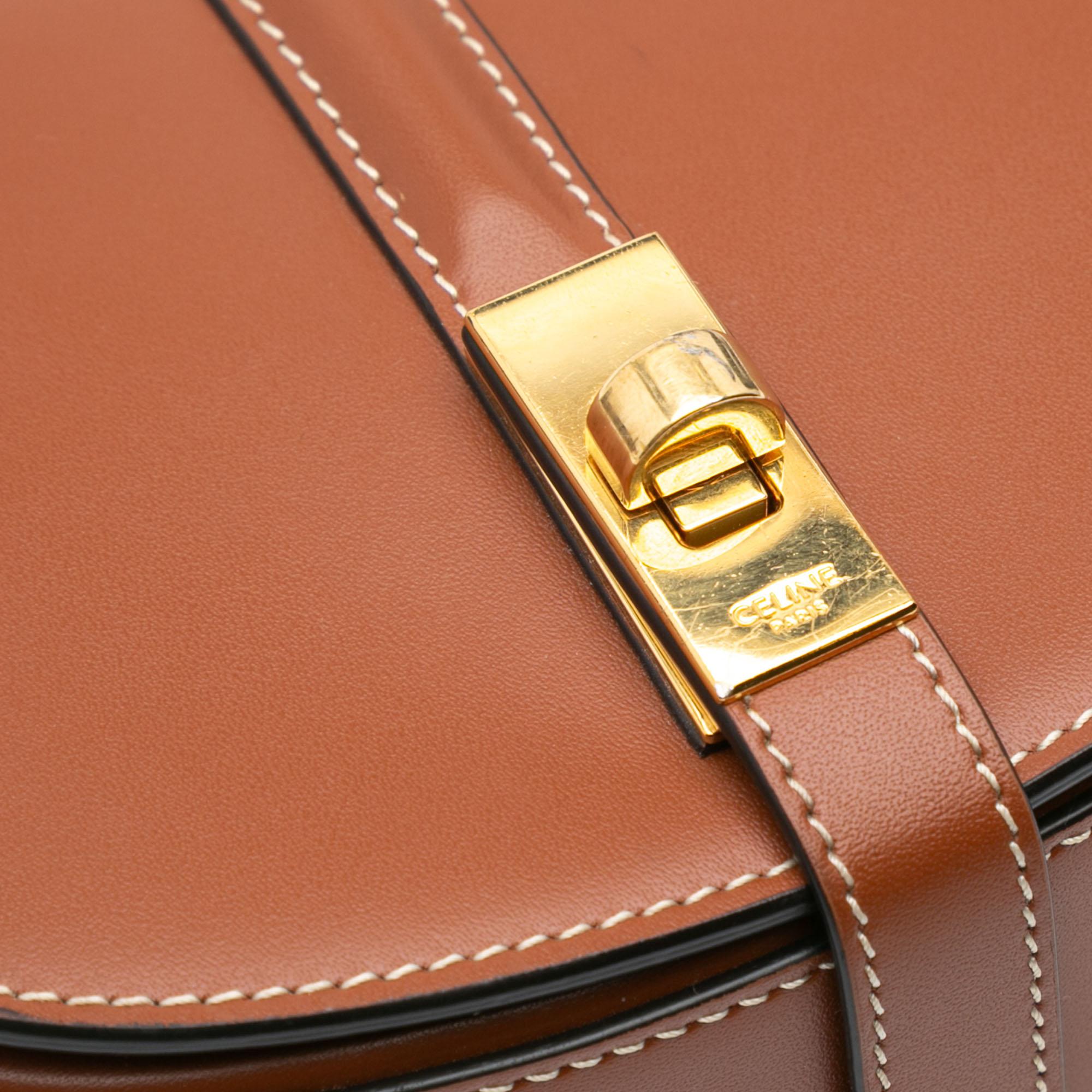 Celine Small Leather Besace 16 Wallet On Chain