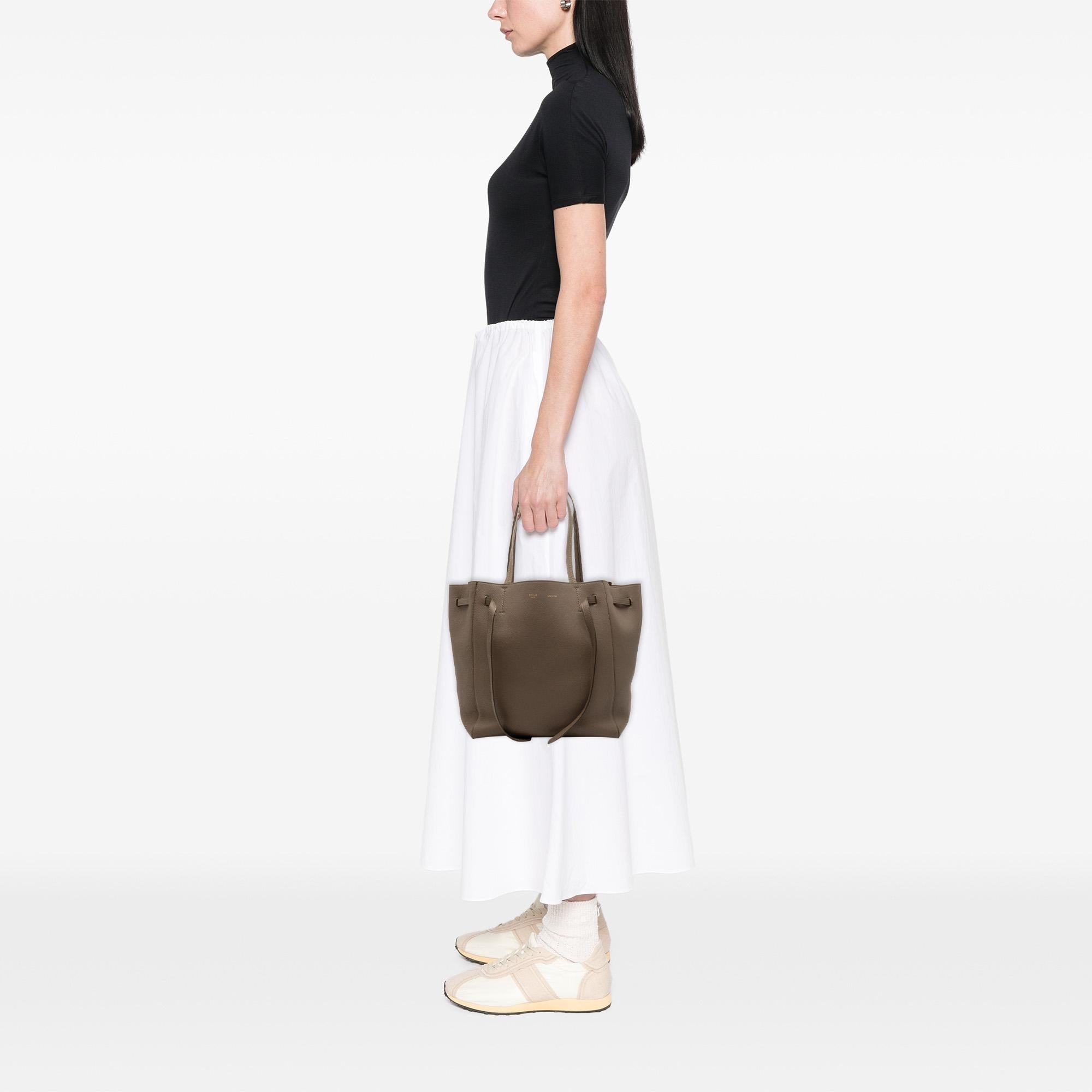 Celine Small Leather Phantom Cabas Tote
