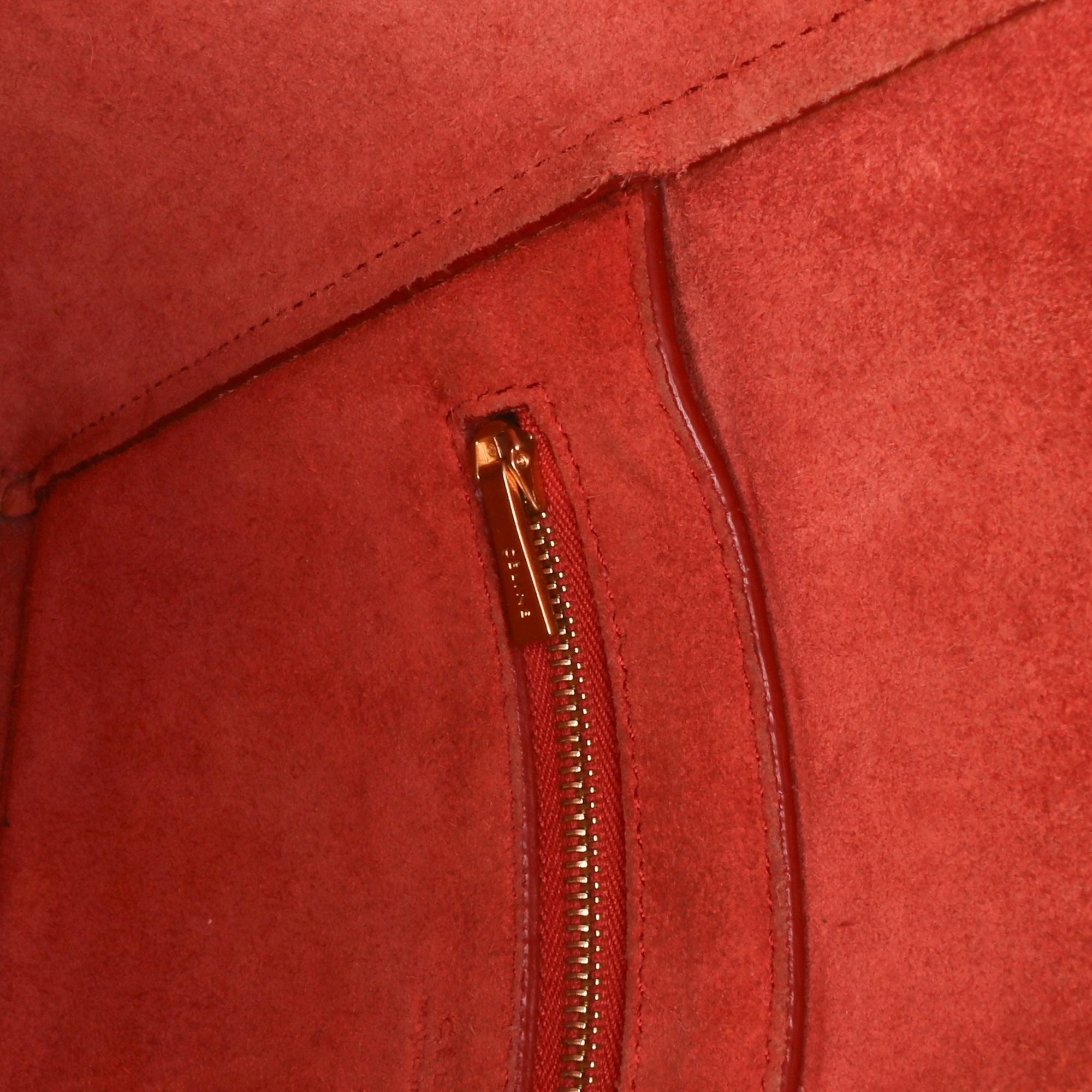 Celine Small Leather Seau Sangle Bucket Bag