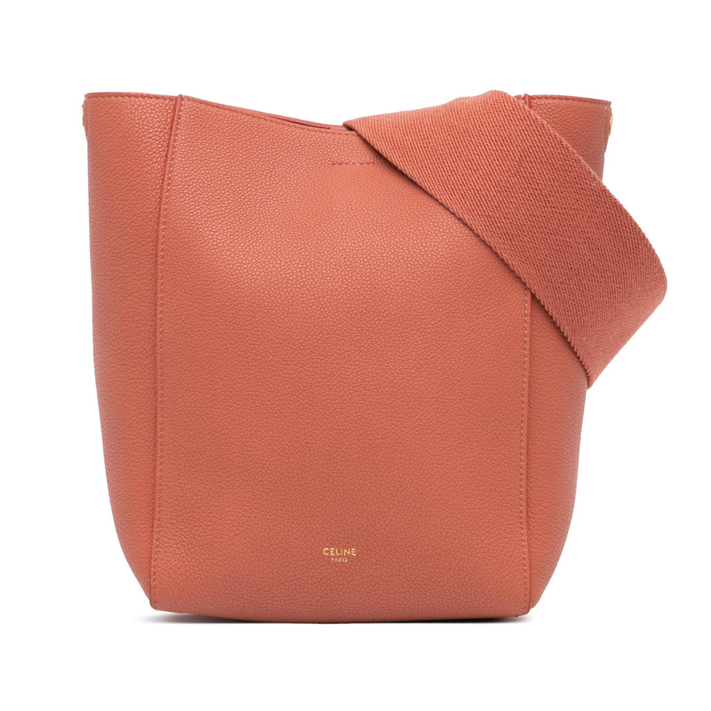Celine Small Leather Seau Sangle