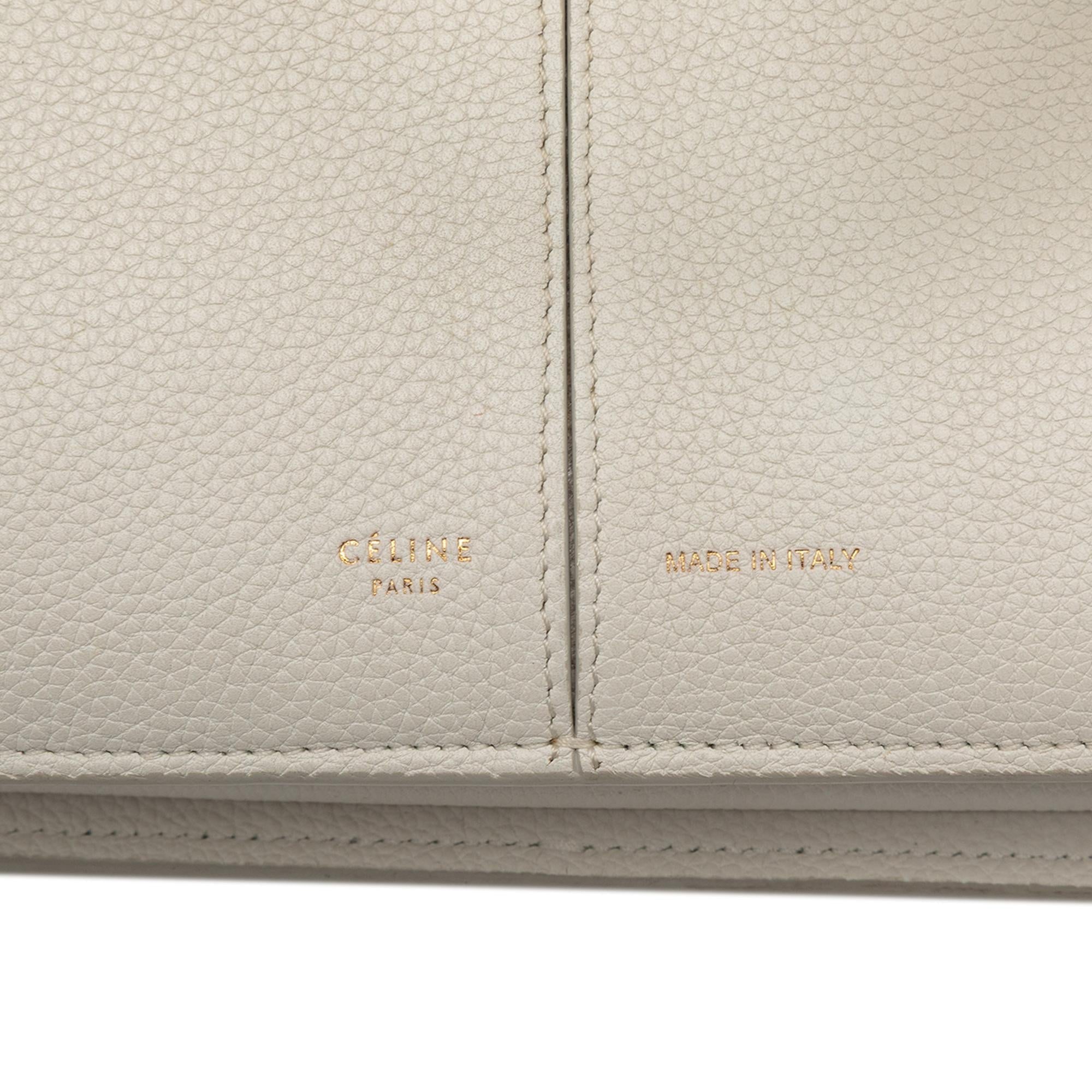 Celine Small Leather Trifold Tote