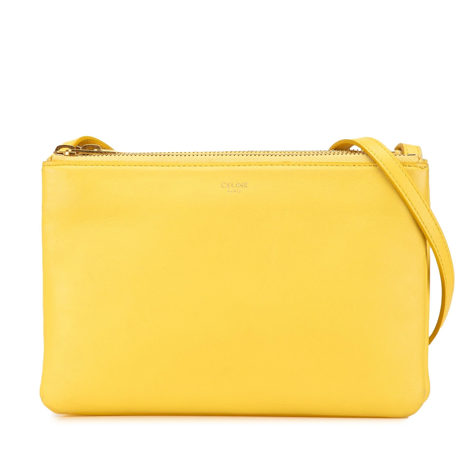 Celine Small Leather Trio Crossbody