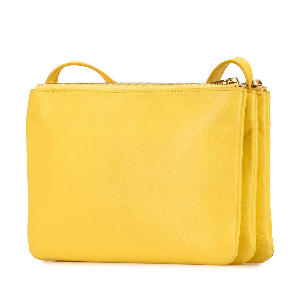 Celine Small Leather Trio Crossbody