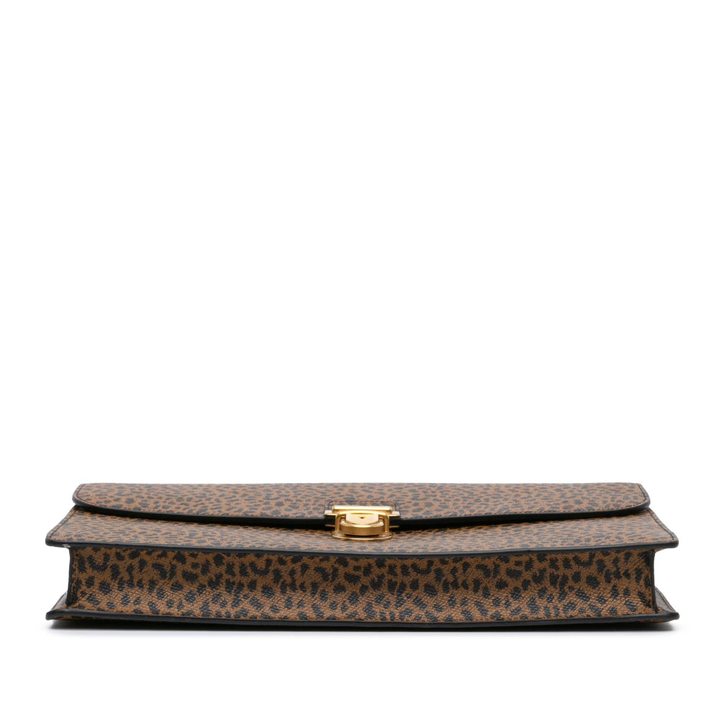 Celine Small Leopard Business Bag