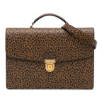 Celine Small Leopard Business Bag