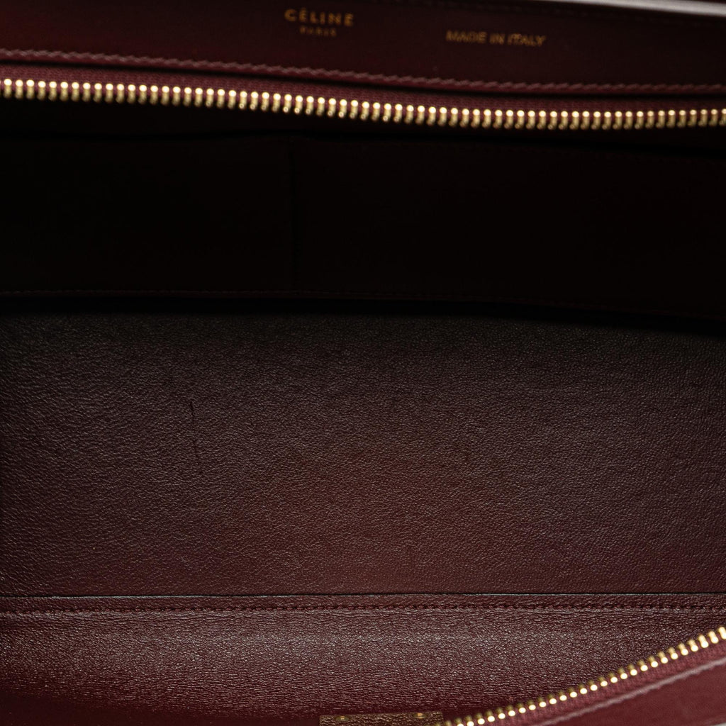 Celine Small Tricolor Trapeze Satchel (SHG-i8z7ZT)