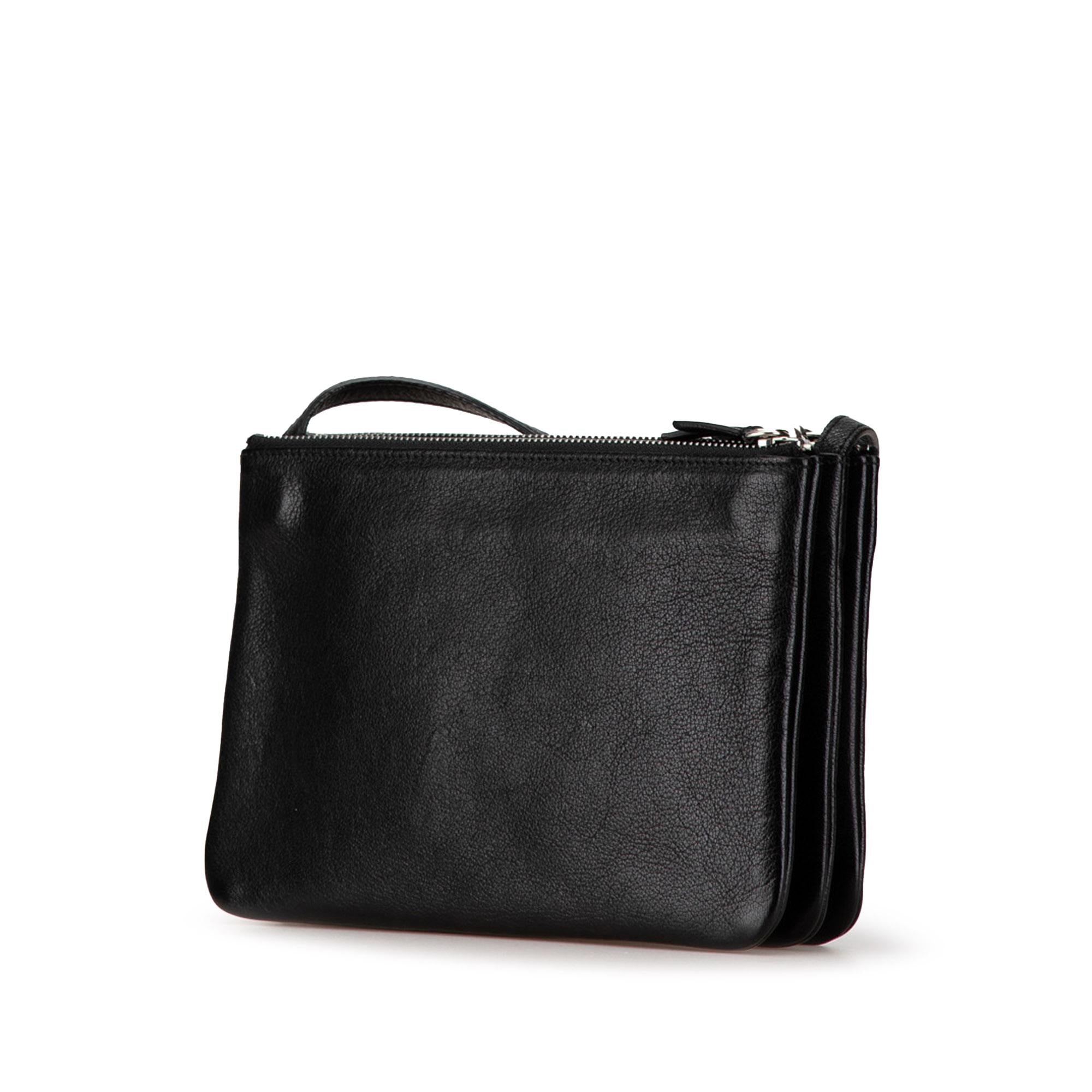 Celine Small Trio Leather Crossbody (SHG-enQVy8)