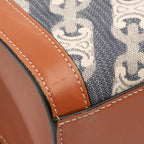 Celine Small Triomphe Canvas Maillon Vertical Cabas Satchel
