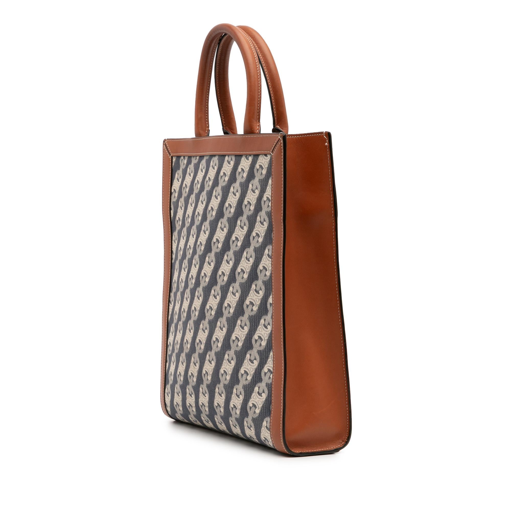 Celine Small Triomphe Canvas Maillon Vertical Cabas Satchel