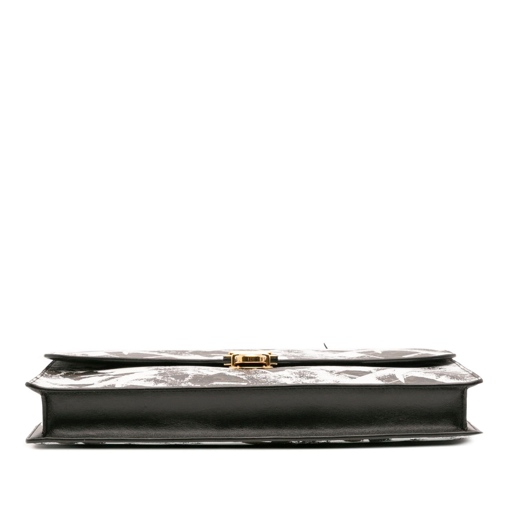 Celine Small Triomphe Coated Canvas Box Cartable Briefcase