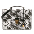 Celine Small Triomphe Coated Canvas Box Cartable Briefcase