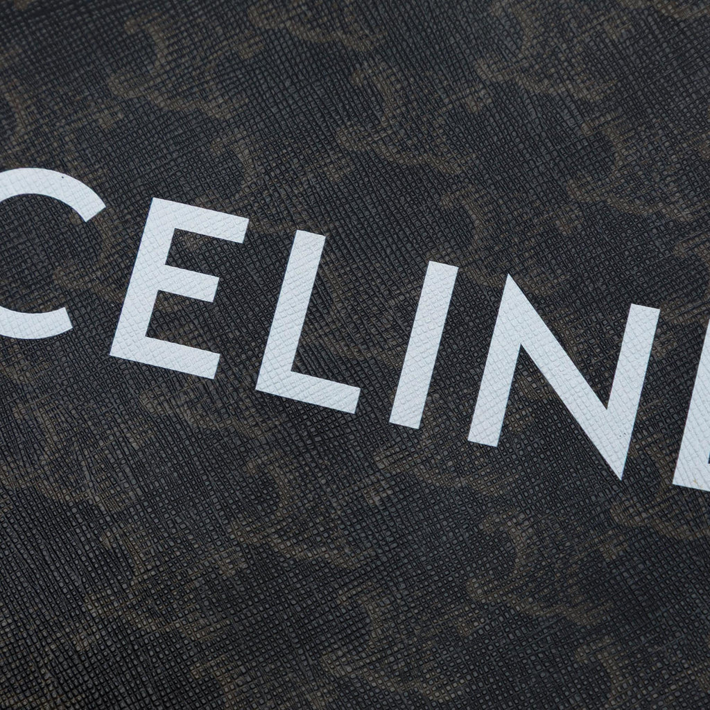 Celine Small Triomphe Coated Canvas Clutch