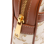 Celine Small Triomphe Coated Canvas Patapans Shoulder Bag