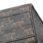 Celine Small Triomphe Coated Canvas Vertical Cabas Satchel