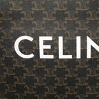 Celine Small Triomphe Coated Canvas Vertical Cabas Tote