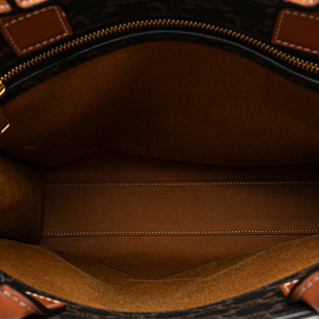 Celine Small Triomphe Coated Canvas Vertical Cabas Tote