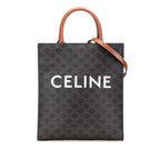 Celine Small Triomphe Coated Canvas Vertical Cabas Tote