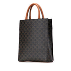 Celine Small Triomphe Coated Canvas Vertical Cabas Tote