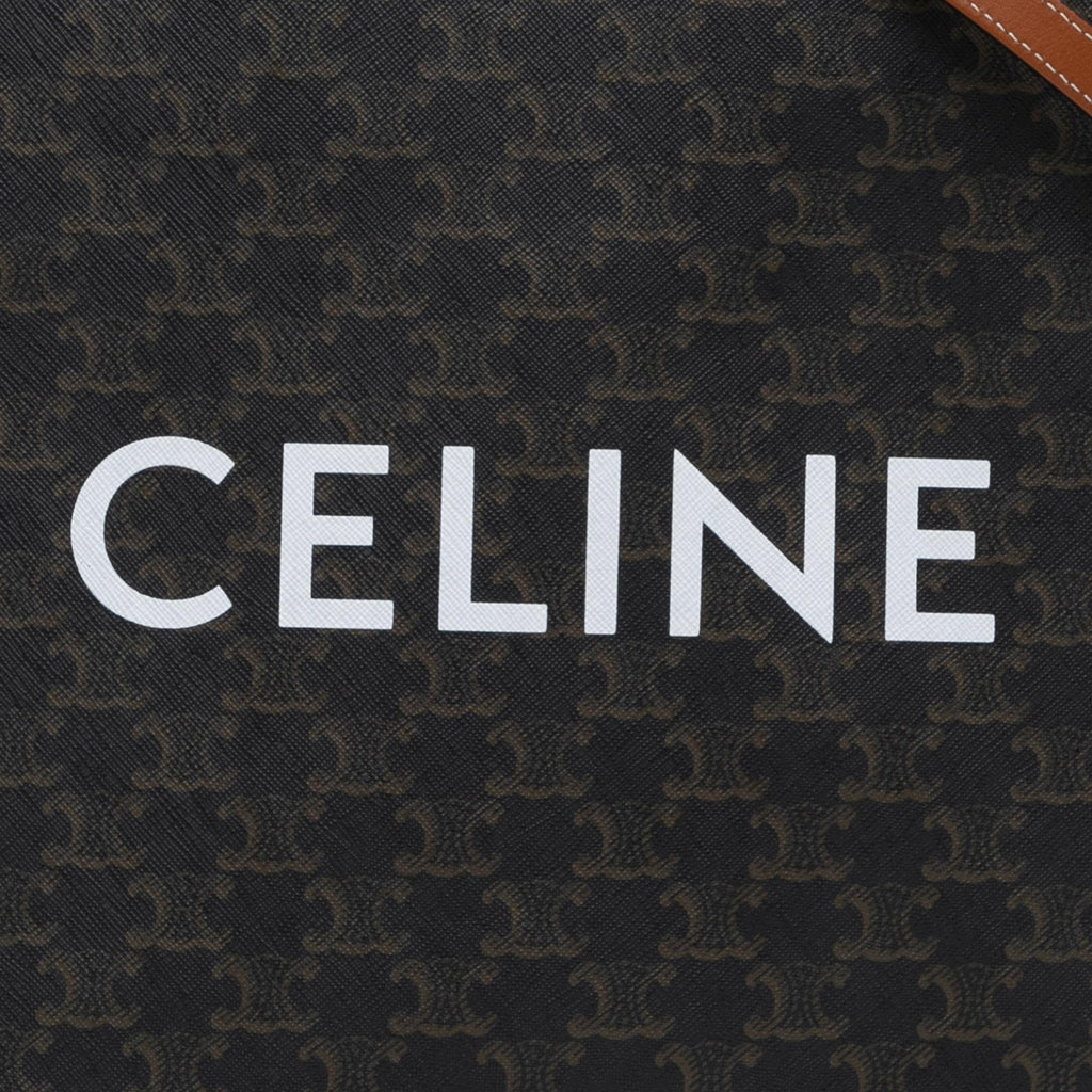 Celine Small Triomphe Coated Canvas Vertical Cabas