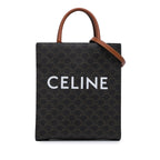 Celine Small Triomphe Coated Canvas Vertical Cabas