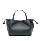 Celine Small Triomphe Cuir Cabas Drawstring Satchel (SHG-xhANaN)