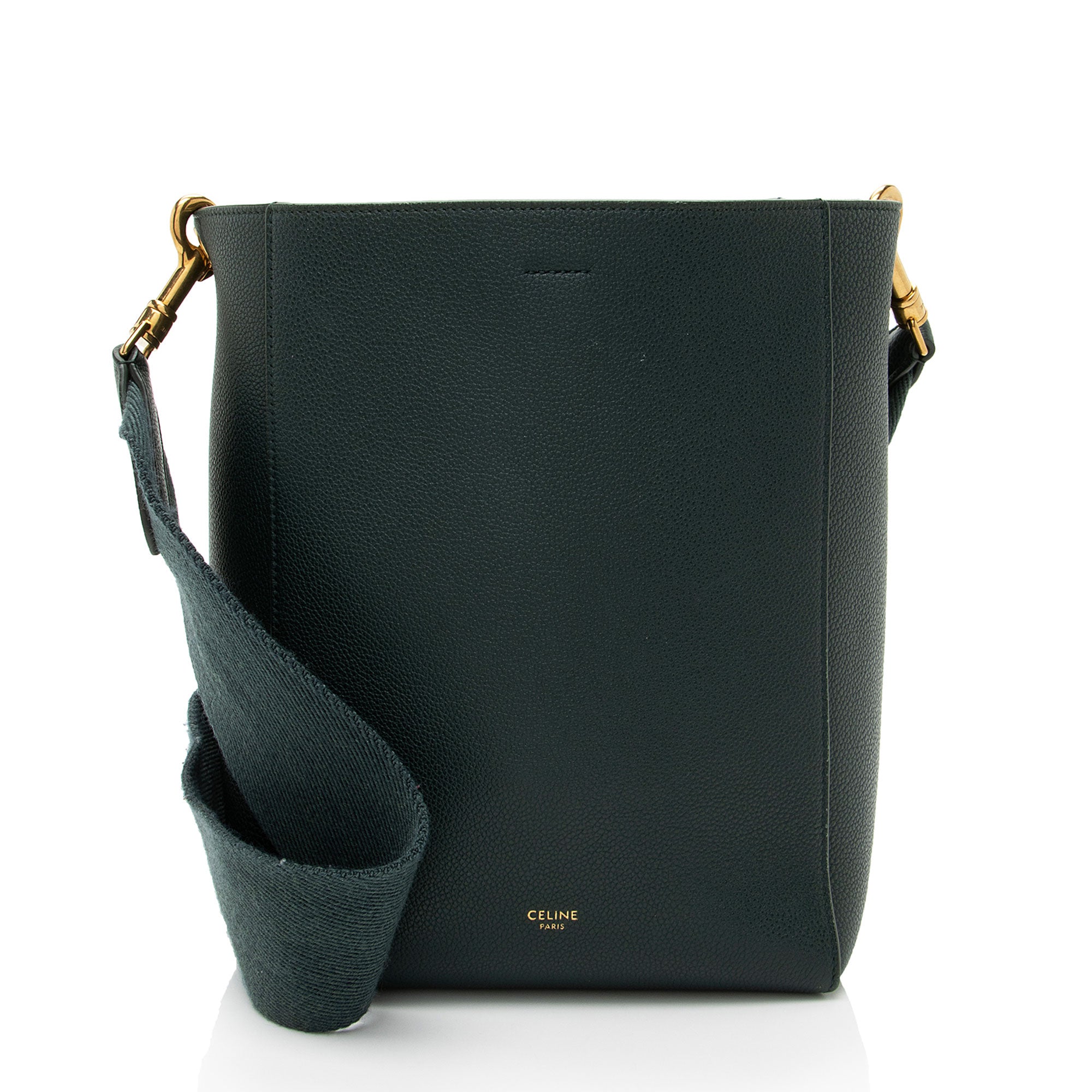 Celine Soft Grained Calfskin Sangle Small Bucket Bag