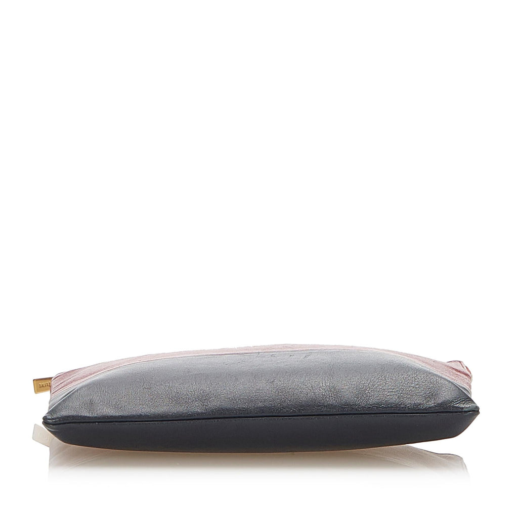 Celine Solo Bicolor Leather Clutch Bag (SHG-25911)