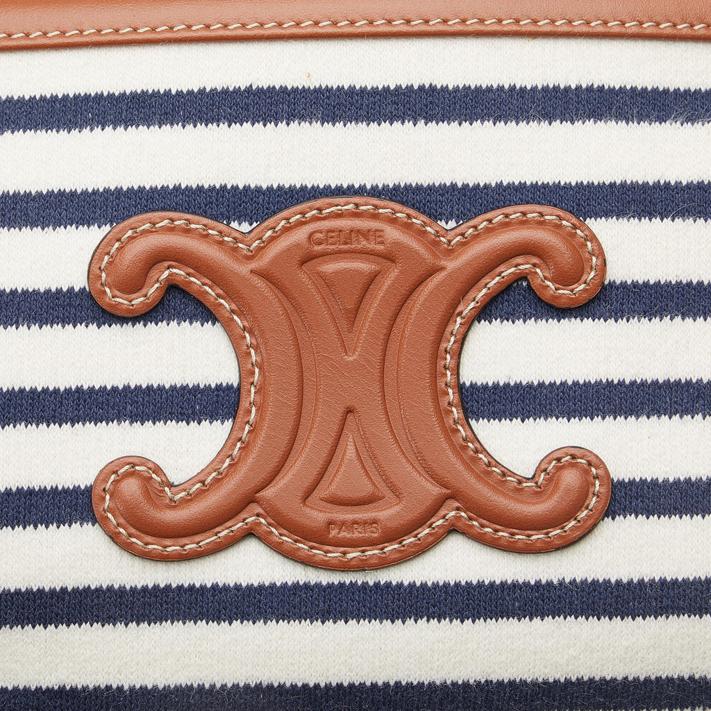 Celine Stripe Triomphe Clutch On Chain (SHG-5CjOmH)