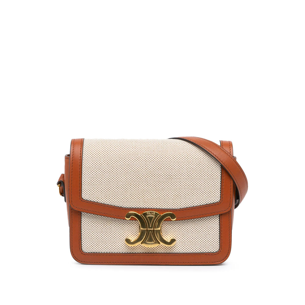 Celine Teen Canvas Triomphe Crossbody