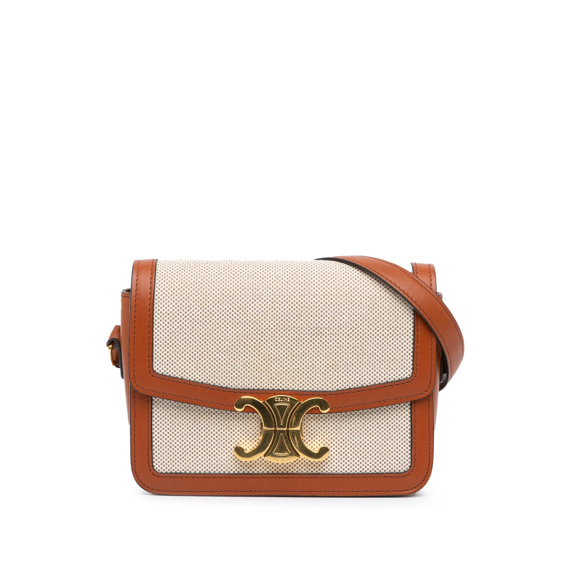 Celine Teen Canvas Triomphe Crossbody