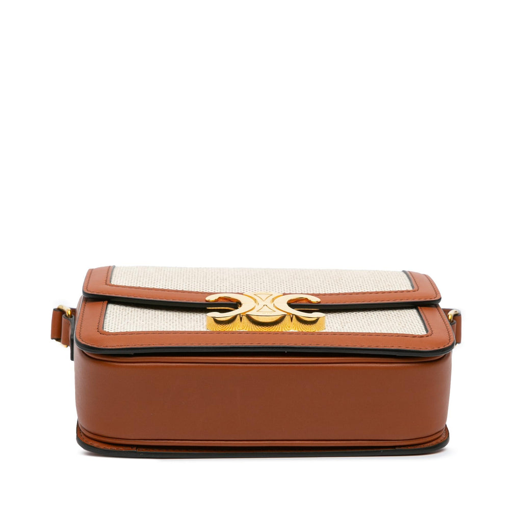 Celine Teen Canvas Triomphe Crossbody