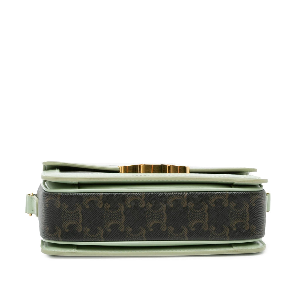 Celine Teen Coated Canvas Triomphe Crossbody