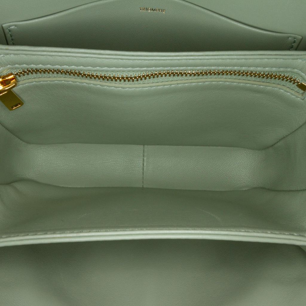 Celine Teen Coated Canvas Triomphe Crossbody