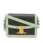 Celine Teen Coated Canvas Triomphe Crossbody